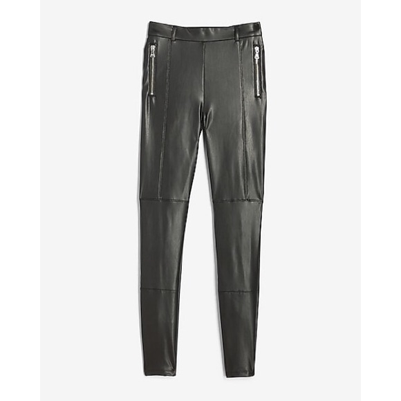 NWOT Express Vegan Faux Leather Leggings XS - Picture 3 of 8
